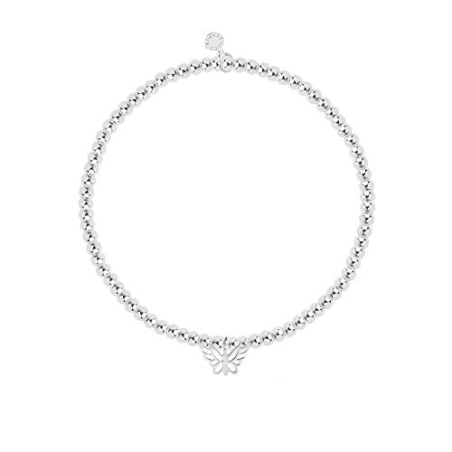 Katie Loxton A Little Joy Butterfly Silver Women's One Size Stretch Charm Bangle Bracelet #TOP1