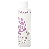 Purezero Biotin Strengthening Shampoo - 12 Fl Ounce - Volumizing, Thicker, Fuller Hair - Zero Sulfates, Parabens, Dyes, Gluten - 100% Vegan & Cruelty Free