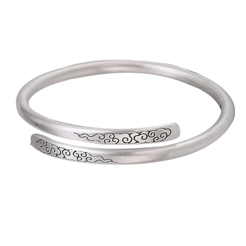 Bracelet en jade argent femme accessoire cheongsam ajustable