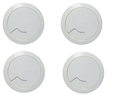 A & Y TradersA & Y Traders Fiber Ivory Cable Manager, Set of 4 (White)