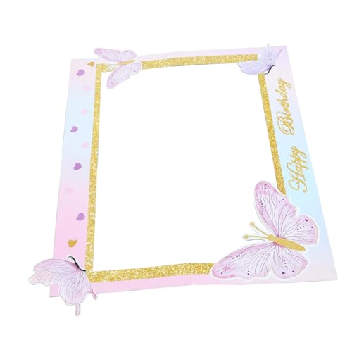 Consejos para Comprar Foto prop para fiestas y cumpleaños para comprar online. 46 GARIOUANS Marco de Fotos de Portátil para Cumpleaños Decoración de Fotomatón Accesorio para Fiestas Prop para Fotos de Cumpleaños