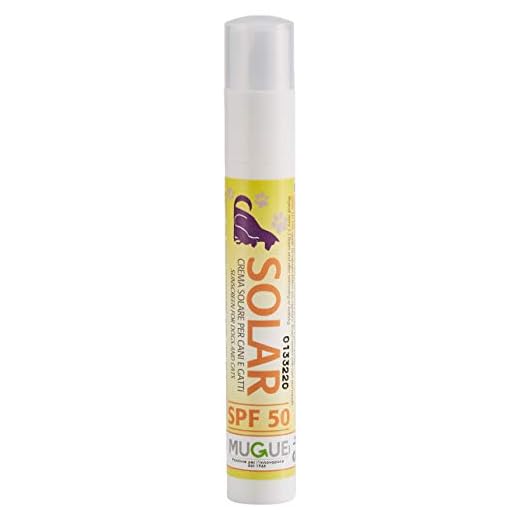 Mugue 28100 Solar Crema Solar para Perros y Gatos SPF 50, Talla única – Paquete de 4 Unidades