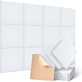 Self-adhesive Acoustic Panels Soundsbay 12 Pack Soundproof Wall Panels Tiles 12" X 12" X 0.4" Sound