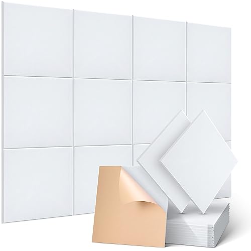 Self-Adhesive Acoustic Panels Soundsbay 12 Pack Soundproof Wall Panels Tiles 12" X 12" X 0.4" Sound Absorbing Panel High Density Sound Proof Panels For Wall Decoration And Acoustic Treatment #TOP7