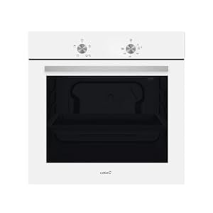 Cata Horno Estático SES 6004 WH con Iluminación Interior y Puerta Panorámica Full Glass Capacidad 62 L Ancho 60 cm Color Blanco