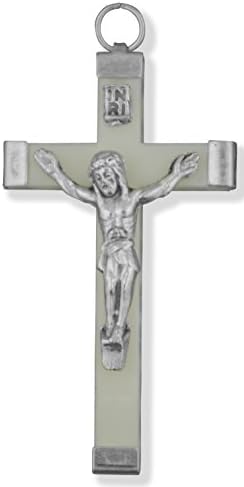 Glow-in-The-Dark Catholic Rosary Cross - Pack of 3 (Large (60mm)) image 5