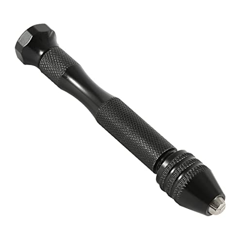 SUOYATE Trapano a Mano, 1 Set di Punte elicoidali Professionali Morsa a Perno di precisione Mini Micro Set di Punte per Trapano a Mano Utensili rotanti con 20 Punte Nere