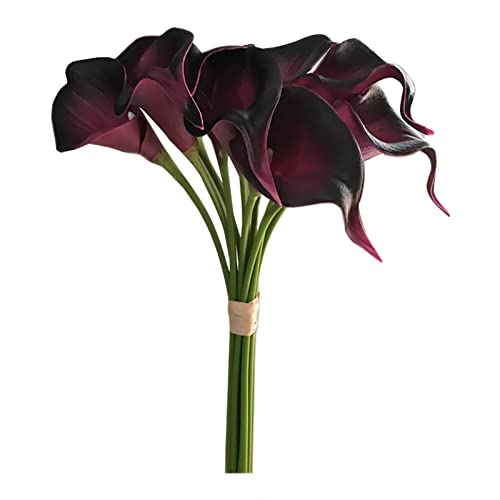 Calla Lily 20 Stück Kunstblumen Calla Lataex Blumensträuße Wahre...
