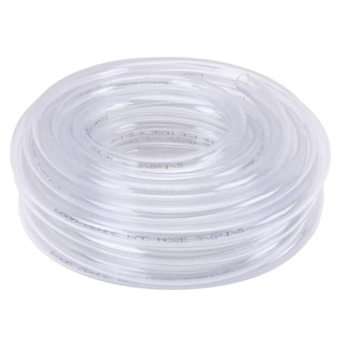 Image of DERNORD PVC Hose 1/2" ID X 3/8" OD Flexible Clear Vinyl Tubing 25 Feet Water Hose for Food Grade