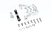 for Traxxas 1/10 Maxx 4WD Monster Truck Upgrade Parts Aluminum Servo Mount + Stainless Steel Tie Rod + 25T Aluminum Servo Horn - 16Pc Set Silver