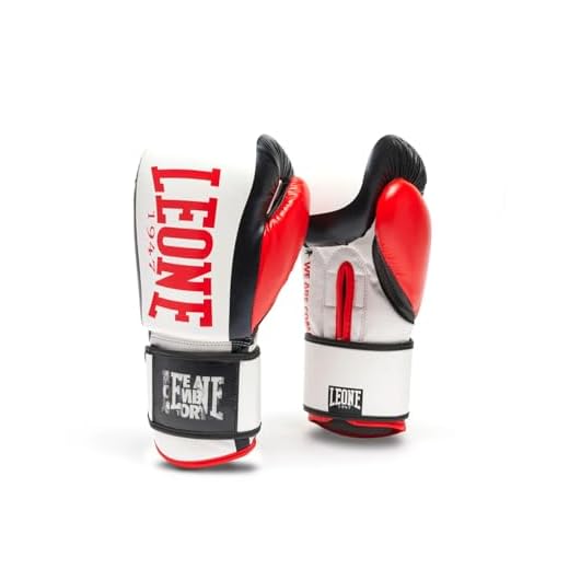 LEONE 1947, Guantes Boxe Logo WACS 14OZ Blanco