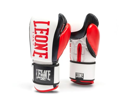 LEONE 1947, Guantes Boxe Logo WACS 12OZ Blanco