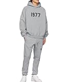 [BLANK BLANC] セットアップ メンズ 2点セット アクティブ トレーニングパンツ ビッグ ゆる お兄系 オラオラ系 b系 フィットネス グレー 5S-B07-GYXL