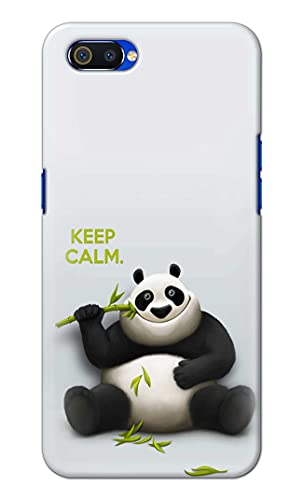 Image of PRINTFIDAA� Printed Hard Back Cover Case for Realme C2 | Oppo A1K Back Cover (Cartoon Panda) -2808