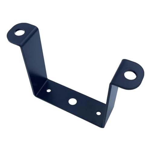 Image of 6 PCS 3x3 inch Square Pipe Tube Strap Clamps,3 inch metal u shaped bracket, steel u clamp bracket for mounting,Powder Coated Black