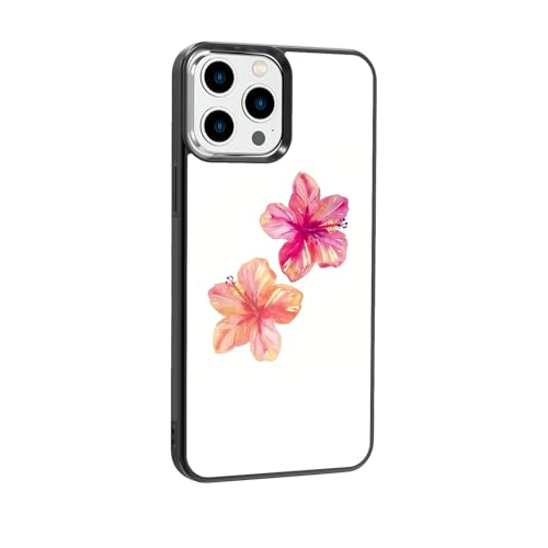 Summer Beach Phone Case Shockproof Protective Hibiscus Cute Phone Cases for iPhone 14 Pro Max
