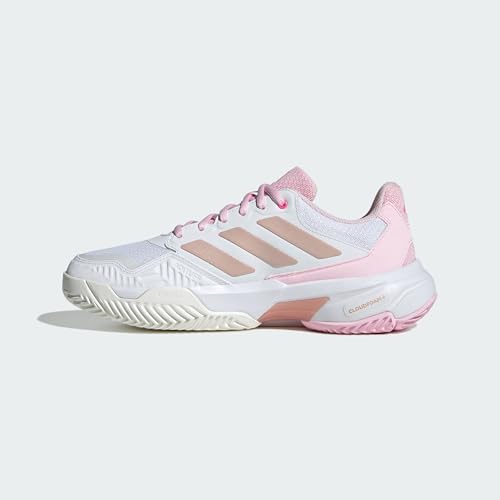 Image of adidas Womens Courtjam Control 3 Tennis Sneakers Shoes - White