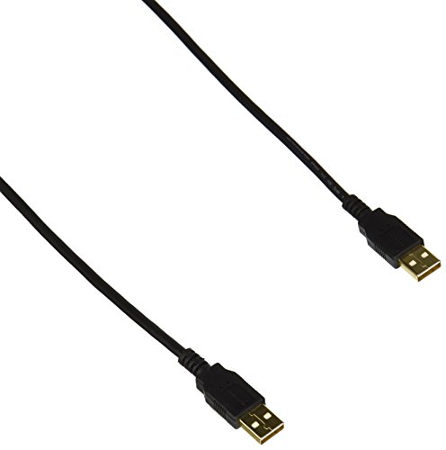 Monoprice Cabo USB 2.0 A macho para macho 28/24 AWG (banhado a ouro) - Blackfor transferência de dad