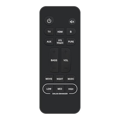 RC-1251 Replacement Remote Control fit for Denon Soundbar DHT-DHT-S217 RC-1242 RC-1245 S216 DHT-S216H RC-1251