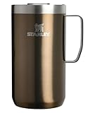 STANLEY Everyday Camp Mug 24oz | Drink Through Lid | Cup for Coffee, Tea and Drinks | Insulated Stainless Steel Coffee Mug | BPA-Free | Gunshine Metal