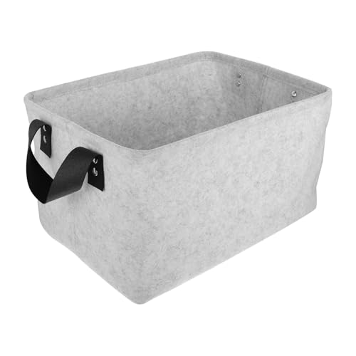 Toyvian Cubo de Almacenamiento de Fieltro para Ropa Sucia y Juguetes, Cesta Plegable Multifuncional para Uso en Casas y Guarderías