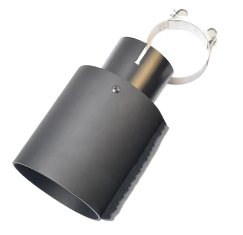 Silencieux d'échappement voiture noir mat 105mm idéal pour les trajets et rasso auto
