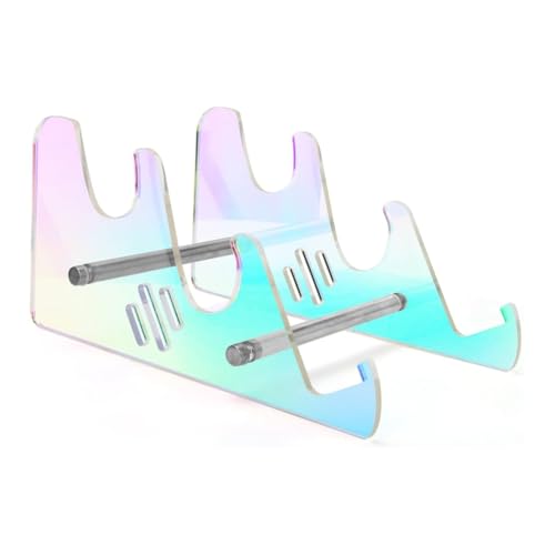 Lzcxszzm 3段ディスプレイキーボードホルダー 透明アクリルキーボードスタンド コンピューターメカニカルキーボードラック 取り外し可能なホルダー