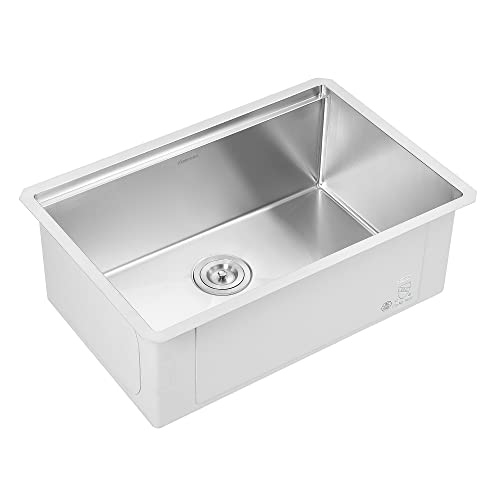 Ancona An-3371 Undermount 28” Single Bowl Workstation Kitchen Sink With Accessories In Satin Stainless Steel #TOP5