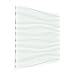 Produktbild Styling Panel Wave - 1 Wandpaneel mit Relief aus robustem recyclingfähigem Kunststoff - Deckenpaneele Fliesen Wandbezug Wandverkleidung Wanddeko Wandplatten - Alternative zur Tapete