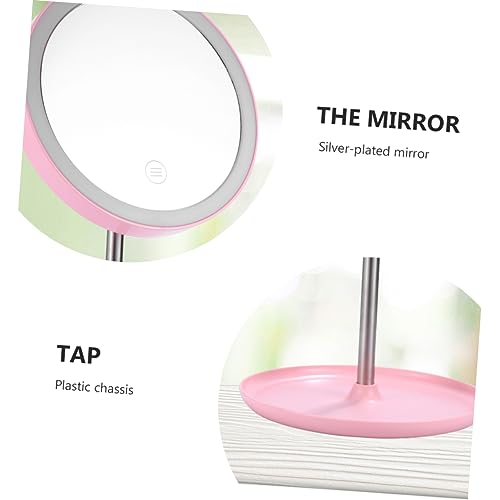 Espejo de maquillaje iluminado con luz LED miniatura 3
