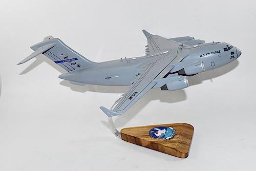 183d Airlift Squadron Mississippi ANG C-17 Model, 1/116th Scale, Mahogany,
