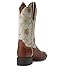 ARIAT Women's Round Up Wide Square Toe Western Boot - Canyon Brown/Daisy Logo Print, 7 Narrow