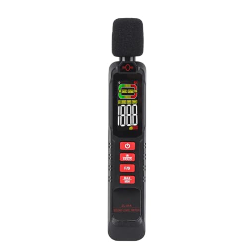 Decibel Meter, Portable Noise Decibel Measuring Accurate A Weighted Sound Decibel Meter Noise Level Monitor With Sound Level Meter for Home Construction Sites ZL-81A