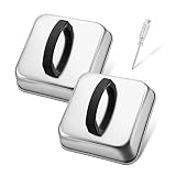 Joyfair Melting Domes Set of 2(6.2 Inch), Small Square Basting Covers, Metal Griddle Accessories for