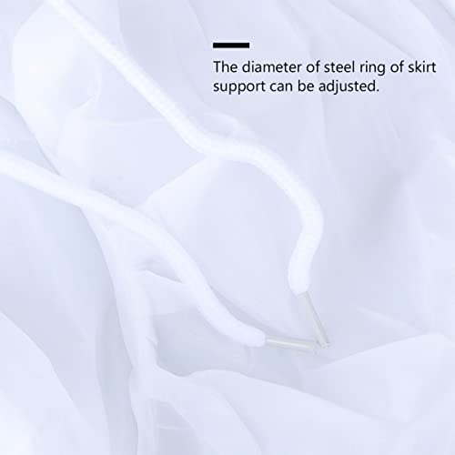 DOITOOL Anágua para meninas com 3 aros para crianças, crinolina, anágua para meninas, saia de crinol