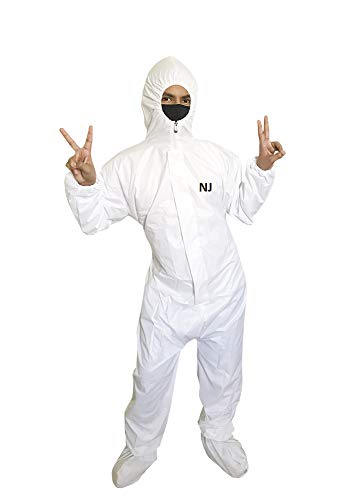 NJ PPE Kit Coverall for Kids 8-12 Year (GREEN), Washable...