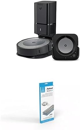 Bundle of iRobot Roomba i3+ EVO (3550) Robot Vacuum and Braava Jet m6 (6113) Robot Mop w/iRobot® Authentic Replacement Parts- Braava Jet® m Series Washable Wet Mopping Pads, (2-Pack)