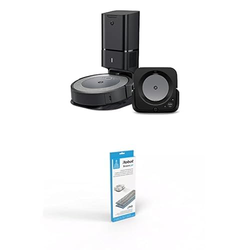 Bundle of iRobot Roomba i3+ EVO (3550) Robot Vacuum and Braava Jet m6 (6113) Robot Mop w/iRobotÂ Authentic Replacement Parts- Braava JetÂ m Series Washable Wet Mopping Pads, (2-Pack)