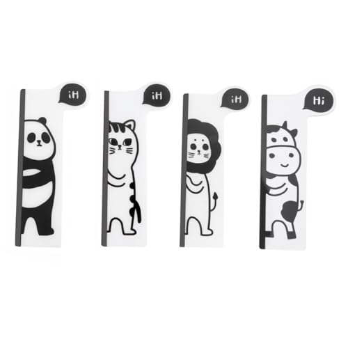 HOMOBABE 4個 パソコンモニター用アクリルメモボード 透明付箋貼り付け可能 省スペース伝言板 学生向けノートホルダー 仕事や家でのメッ共有