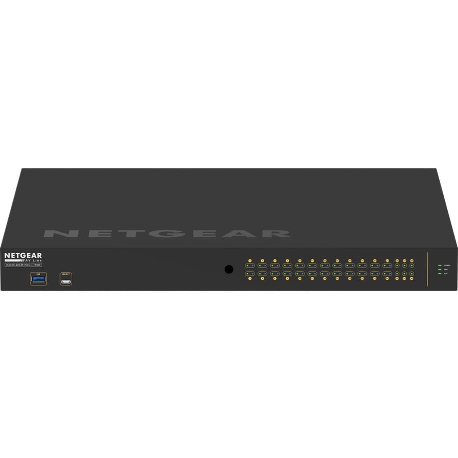 Image of NETGEAR AV Line M4250-26G4F-PoE++ 24 Port Switch GSM4230UP | L3 Managed | 24x1G PoE++ 1440W and 4x1000Base-X SFP | Rack-Mountable | Cloud Care's 3 Year Warranty SupportPlus Included