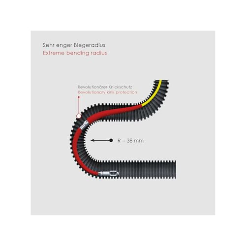 GF3 Ø 3 mm RUNPOTEC 10198 aiguille de tirage en fibre de verre 50 m