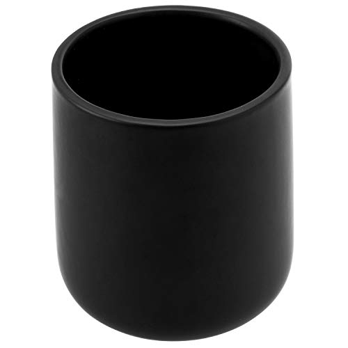 Mygift 6 Inch Matte Black Ceramic Utensil Holder, Modern Utensil Crock Kitchen Organizer, Countertop Cooking Tools Holder With Rounded Base #TOP3