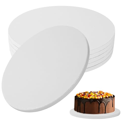 Nuangoo 5 Stück Tortenplatte, 30 cm x 12 mm/12 Zoll, wiederverwendbar Cake Board, zum Transportieren von 8-11 Zoll großen Kuchen und Desserts, geeignet für Hochzeiten, Partys(weiß) Nuangoo 5 Stück Tortenplatte, 30 cm x 12 mm/12 Zoll, wiederverwendbar Cake Board, zum Transportieren von 8-11 Zoll großen Kuchen und Desserts, geeignet für Hochzeiten, Partys(weiß)