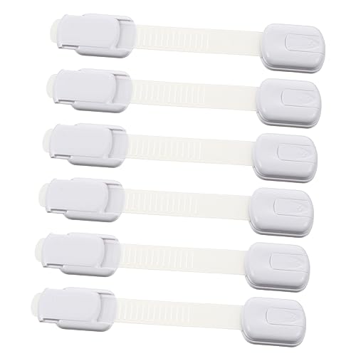 SEWACC 6個子供用 キャビネットロック 子供のいたずら防止 ダブルロックステム 家具や家電の開閉防止 な家環境確保