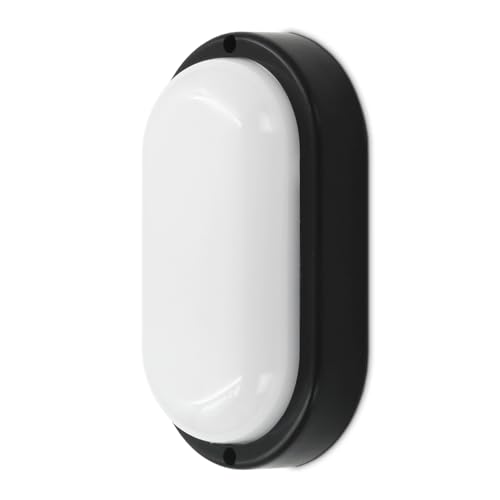 Kwazar Luminaire LED MINI Außenwandleuchte Wandlampe METEOR IP54 12W 230V Gartenleuchte Neutralweiss 4000K (Schwarz)