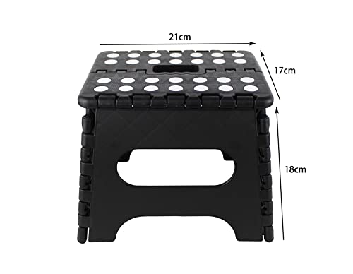 Sgabello pieghevole multiuso, con manico fino a