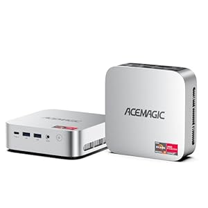 ACEMAGIC M1 Mini PC, AMD Ryzen 7 6800H (8C/16T, bis zu 4.7Ghz),16GB LPDDR5 (6400MT/s) 512GB MVME SSD Windows 11 Pro Mini PC mit AMD Radeon | 4K Triple Display |Type-C | WiFi6 | BT5.2
