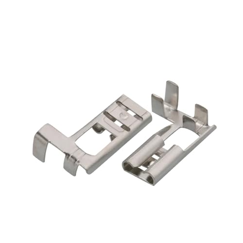 Lot de 100 connecteurs à sertir femelles 4.8 mm pour câblage électrique