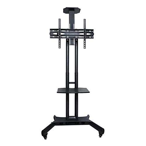 Stand de télévision de sol télescopique mobile avec base multifonctionnelle pour grand écran LCD