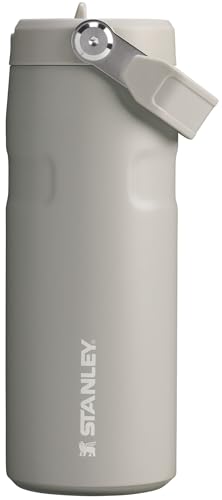 Image of Stanley IceFlow Flip Straw 2.0 Water Bottle 16 OZ | Built-In Straw with Larger Opening | Lightweight & Leak-Resistant | Insulated Stainless Steel | BPA-Free | Ash
